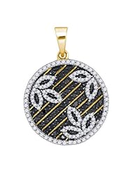 0.75CTW BLACK DIAMOND MICRO-PAVE PENDANT