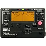 Korg TM50BK Instrument Tuner and Metronome, Black