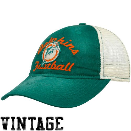 NFL Women's Fan Gear Classic Slouch Mesh Back Hat - EQ60W (Miami Dolphins, One Size Fits All)