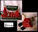 Roman `Lump Of Coal` In Red Velvet Gift Sack