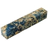 Box-elder Burl Pen Blank, Blue