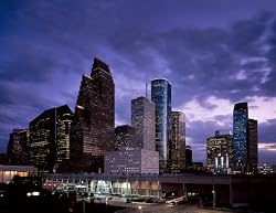 Bewitching Twilight in Houston - Enchanting 16"x20" Photographic Print by Carol M. Highsmith