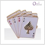 Jewelry Trinket Box with Crystal - Ace Cards Design