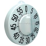Tactile Low Vision Timer White Dial, Black Numbers