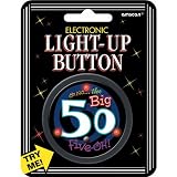 AMSCAN Electronic Light-Up 2-1/2" Button: Over The Hill 50