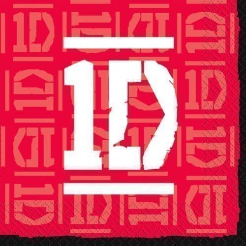 One Direction Birthday - 1D Party Paper Napkins x 16