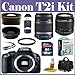 Canon EOS Rebel T2i 18 MP CMOS APS-C Digital SLR Camera with EF-S 18-55mm f/3.5-5.6 IS II Zoom Lens & EF-S 55-250mm f/4.0-5.6 IS II Telephoto Zoom Lens + Deluxe Accessory Kit
