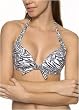 Calvin Klein. Fern Print molded halter triangle
