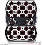 Sony PSPgo Skin Kit – Red And Black Squared Skin and Screen Protector by WraptorSkinzTM