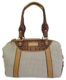Brahmin Starburst Pecan 5 Star Harbor Purse Brown