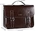 Banuce Vintage Pu Leather Tote Briefcase Shoulder Messenger Bag