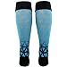 adidas Metro 4 Soccer Socks (1-Pair), Shock Blue/Light Onix/Black Print, Medium