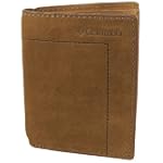 Columbia Men's Suede Embossed Logo Duofold Wallet