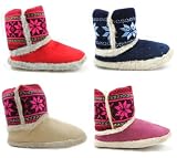New Ladies Coolers Branded Eskimo Ankle Boots Slippers UK 3 4 5 6 7 8 Small Medium Large, Fluffy Lined Snugg Mid Calf Boot