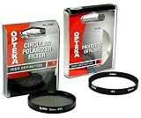 Opteka 58mm High Definition Circular Polarizing + UV (0) Ultra Violet Haze Multi-Coated Glass Filter Kit
