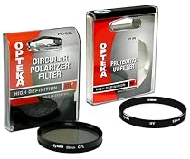 Opteka 58mm High Definition&sup2; Circular Polarizing + UV (0) Ultra Violet Haze Multi-Coated Glass Filter Kit