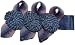 Posies Accessories Smoke Blue Pom Poms Hair Clippie
