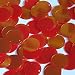 Round Flat Sequin 18mm Top Hole Red Rainbow Iris Super Mirror Shiny Reflective. Couture Paillettes. Made in USA