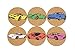 C&Z TECH Cork Coasters Set of 6