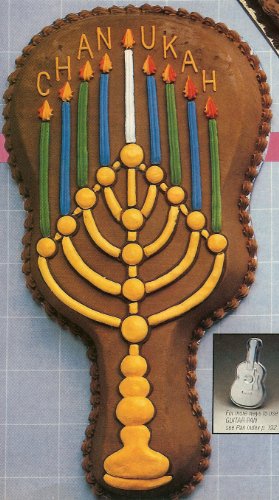Chanukah Hanukkah Menorah ~ Uses Guitar Cake Pan