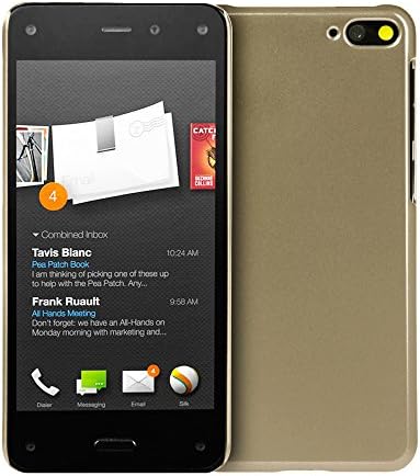 Simai Soft Caine Polycarbonate Case For Amazon Fire Smartphone, (Dark color/Champagne Gold)