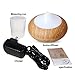 LSoug Cool Mist Air Humidifier - 7 Color LED Lights Changing, 140ml Essential Oil Diffuser Portable Aromatherapy, Waterless Auto Shut-off for Home Office Bedroom Room
