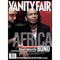 Vanity Fair July 2007 Africa Issue, Rice/Bono Cover book cover