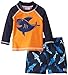 Flap Happy Baby Boys' Rash Guard Swim Long Sleeve Top and Trunks