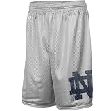 NCAA adidas Notre Dame Fighting Irish Silver Super Logo Mesh Shorts (XX-Large)
