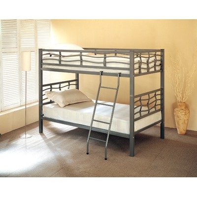 Echo Twin/Twin Bunk Bed in Silver