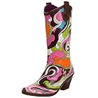 dav Women's Cowboy Rain Boot