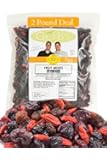 Dried Goji Berries, Cherries, Blueberries, Cranberries & Raisins Fruit Mix by Gerbs - 2 LBS - Unsulfured - Top 11 Allergen Free & NON GMO