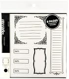 American Crafts  Remarks Journaling Sticker Book, Book 1 Black Transparent