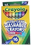 UPC 071662069162 product image for Regular Size Washable Crayons, 16-Color Pack | upcitemdb.com