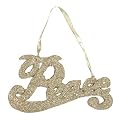 Peace Glitter Word Ornaments Set of 12