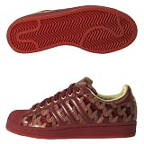 adidas Superstar 1 Dark Red Womens Retro Shoes - 026171