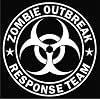Zombie Outbreak Response Team White Die-cut Vinyl Decal Sticker