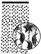 Star & Moon Beaded Curtain (Black)
