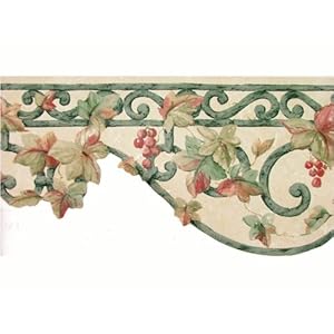 Norwall Grape Vine Die Cut Wallpaper Border Pattern Number