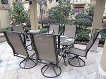 Shopping Grand Regent 7pc Outdoor Swivel Sling Patio Dining Set