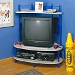 Eagle Entertainment Center in Blue Finish By Studio RTA