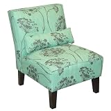 Queen Anne’s Lace Upholstered Chair – Aqua