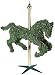 50" Pre-Lit Topiary Carousel Horse Christmas Decoration - Clear Lights