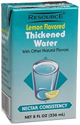 Resource? Thickened Water, Lemon Flavored, Nectar Consistency, 8-Ounce Boxes (Pack of 27)