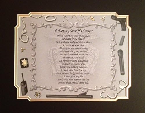 Deputy Sheriff's Prayer Gift Idea for Father's Day Birthday Graduation Promotion Any Occasion Dad Husband Son Daughter