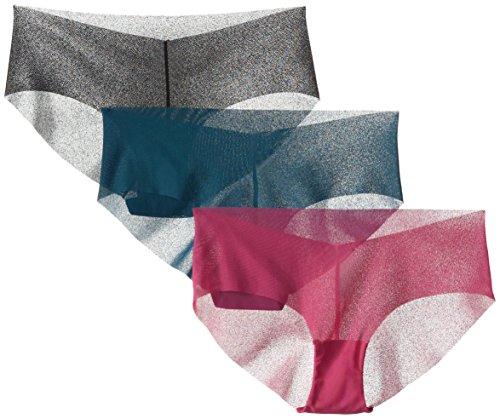 BCBGeneration Women’s “The Happy” Hipster Panty, Black/Raspberry/Blue Lagoon, Medium