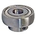 SB203 Axle Insert Mounted Bearing, 2 Bolt, 17mm Inside Diameter, Set screw Lock, Steel, Metric