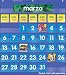 SPANISH MONTHLY CALENDAR POCKET