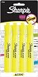 Sharpie Accent Tank-Style Highlighters, 4 Fluorescent Yellow Highlighters (25164PP)