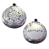 Pewter Pentacle of Solomon Pendant Amulet Kabbalah 
Necklace Jewelry 